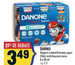 Marché Adonis DANINO YOGOURT À BOIRE | DANINO DRINKABLE YOGURT offer