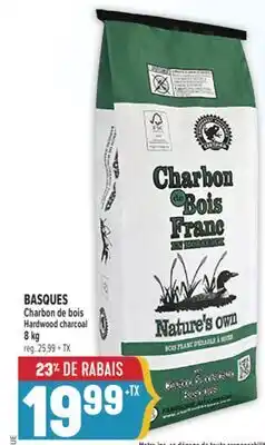 Marché Adonis BASQUES CHARBON DE BOIS | HARDWOOD CHARCOAL offer
