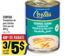 Marché Adonis CORTAS TREMPETTES DE POIS CHICHES | CHICK PEA DIP offer
