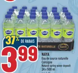 Marché Adonis NAYA Eau de source naturelle | Natural spring water deposit offer