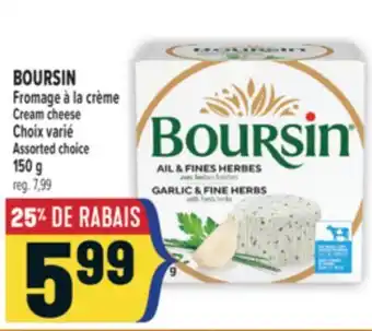 Marché Adonis BOURSIN FROMAGE À LA CRÈME | BOURSIN CREAM CHEESE offer