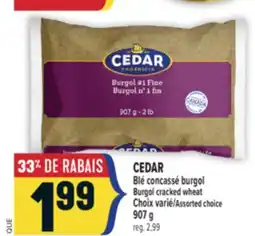 Marché Adonis CEDAR BLÉ CONCASSÉ BURGOL | BURGOL CRACKED WHEAT offer