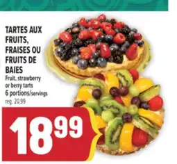 Marché Adonis TARTES AUX FRUITS, FRAISES OU FRUITS DE BAIES | FRUIT, STRAWBERRY OR BERRY TARTS offer
