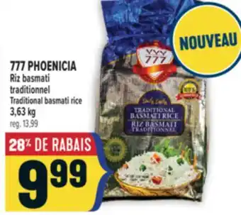 Marché Adonis 777 PHOENICIA RIZ BASMATI TRADITIONNEL | 777 PHOENICIA TRADITIONAL BASMATI RICE offer