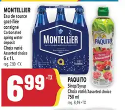 Marché Adonis MONTELLIER EAU DE SOURCE GAZÉIFIÉE CONSIGNE | MONTELLIER CARBONATED SPRING WATER offer