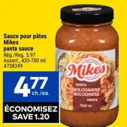Giant Tiger Mikes pasta sauce offer