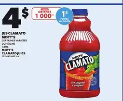 Provigo MOTT'S CLAMATO JUICE, 1.89 L offer