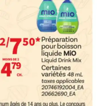 Provigo MIO LIQUID DRINK MIX, 48 ML offer