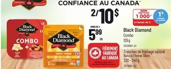 Provigo BLACK DIAMOND COMBO 129 G, NATUREL NATURAL CHEESE SLICES, 220 - 240 G offer