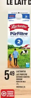 Provigo LACTANTIA PURFILTRE MILK, 2 L offer