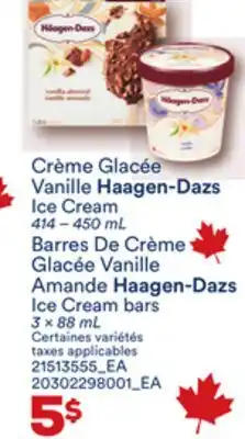 Provigo HAAGEN-DAZS ICE CREAM BARS, 3 X 88 ML, 414 – 450 ML offer