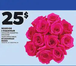 Provigo ROSES DE L'ÉQUATEUR offer