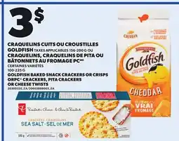 Provigo GOLDFISH BAKED SNACK CRACKERS OR CRISPS OR PC CRACKERS, PITA CRACKERS OR CHEESE TWISTS, 156-200 G offer