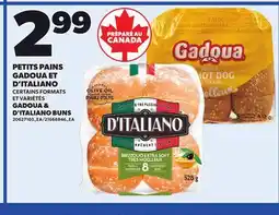 Provigo GADOUA & D'ITALIANO BUNS offer