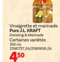 Provigo J.L. KRAFT DRESSING & MARINADE, 355 ML offer