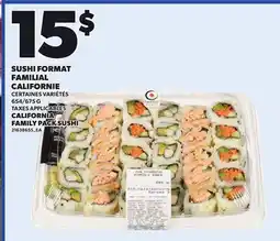 Provigo CALIFORNIA FAMILY PACK SUSHI, 654/675 G offer