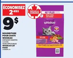 Provigo NOURRITURE POUR CHATS WHISKAS, 1,5/2 KG offer