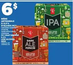 Provigo PC CRAFT BREWED 0.5% LOW-ALCOHOL BEERBEER, 4X355 ML offer
