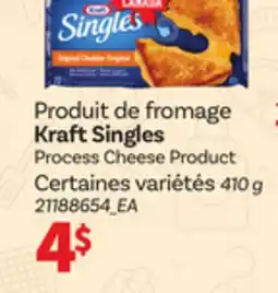 Provigo KRAFT SINGLES PROCESS CHEESE PRODUCT, 410 G offer