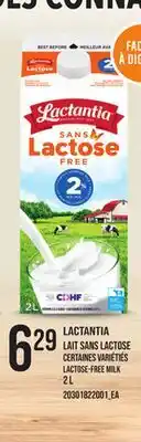 Provigo LACTANTIA LACTOSE-FREE MILK, 2 L offer