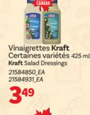 Provigo KRAFT SALAD DRESSINGS, 425 ML offer