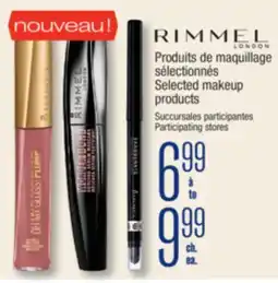 Jean Coutu RIMMEL LONDON Selected makeup products offer