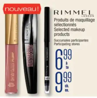Jean Coutu RIMMEL LONDON Selected makeup products offer