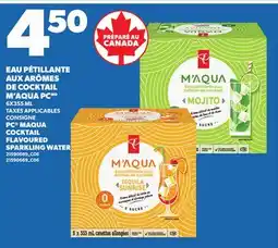 Provigo PC MAQUA COCKTAIL FLAVOURED SPARKLING WATER, 6X355 ML offer