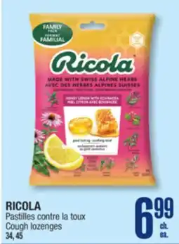 Jean Coutu RICOLA Cough lozenges offer