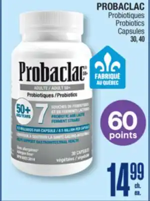 Jean Coutu PROBACLAC Probiotics Capsules offer
