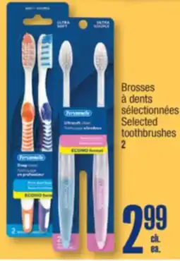 Jean Coutu PERSONNELLE Selected toothbrushes offer