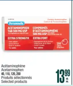 Jean Coutu PERSONNELLE Acetaminophen Selected products offer