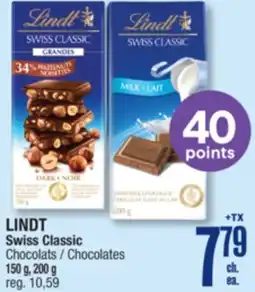 Jean Coutu LINDT Swiss Classic Chocolates offer