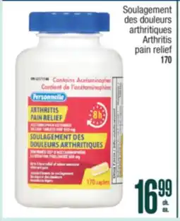 Jean Coutu PERSONNELLE Arthritis pain relief offer