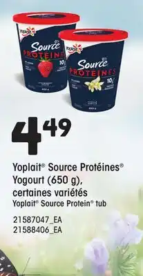 Provigo YOPLAIT SOURCE PROTEIN TUB, 650 g offer