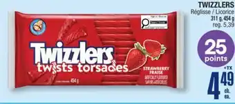 Jean Coutu TWIZZLERS Licorice offer