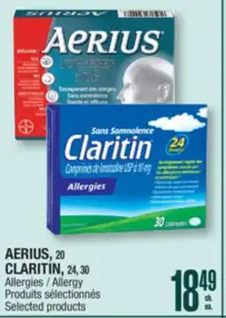 Jean Coutu AERIUS, CLARITIN Allergy offer