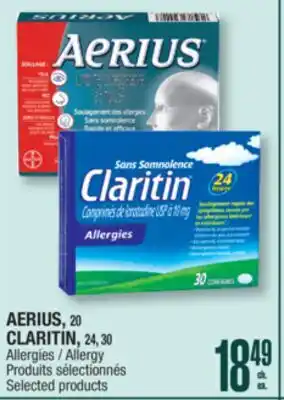 Jean Coutu AERIUS, CLARITIN Allergy offer
