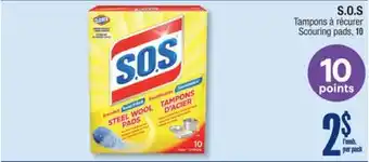 Jean Coutu S.O.S Scouring pads offer