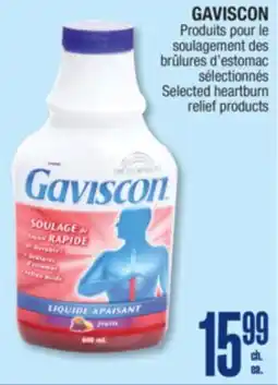 Jean Coutu GAVISCON Selected heartburn relief products offer