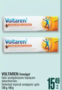 Jean Coutu VOLTAREN Emulgel Selected topical analgesic gels offer