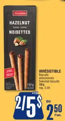 Jean Coutu IRRÉSISTIBLE Selected biscuits offer