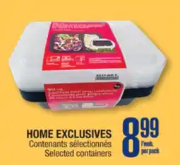 Jean Coutu HOME EXCLUSIVES Selected containers offer