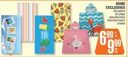 Jean Coutu HOME EXCLUSIVES Selected beach towels offer