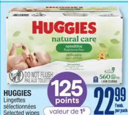 Jean Coutu HUGGIES Selected wipes offer
