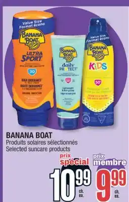 Jean Coutu BANANA BOAT Selected suncare products offer