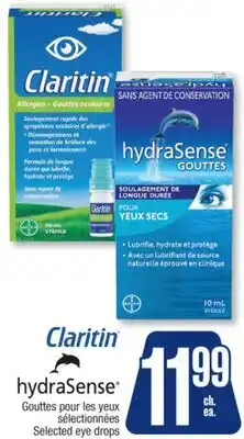 Jean Coutu CLARITIN Selected eye drops offer
