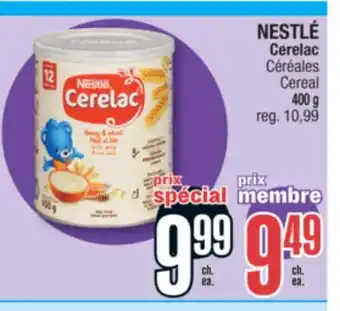 Jean Coutu NESTLÉ Cerelac Cereal offer