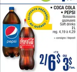 Jean Coutu COCA COLA, PEPSI Soft drinks offer