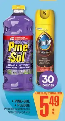 Jean Coutu PINE-SOL, PLEDGE Selected products offer
